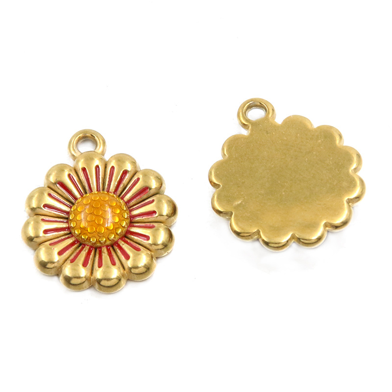 3:No. 1 Red flower 17X20mm