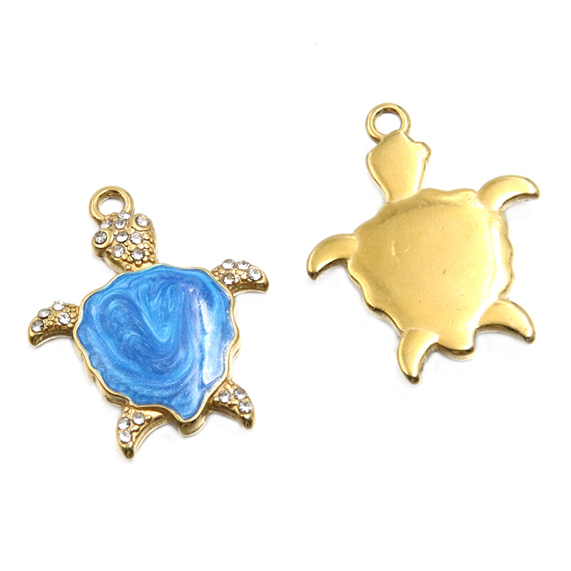 Blue turtle 20X25mm