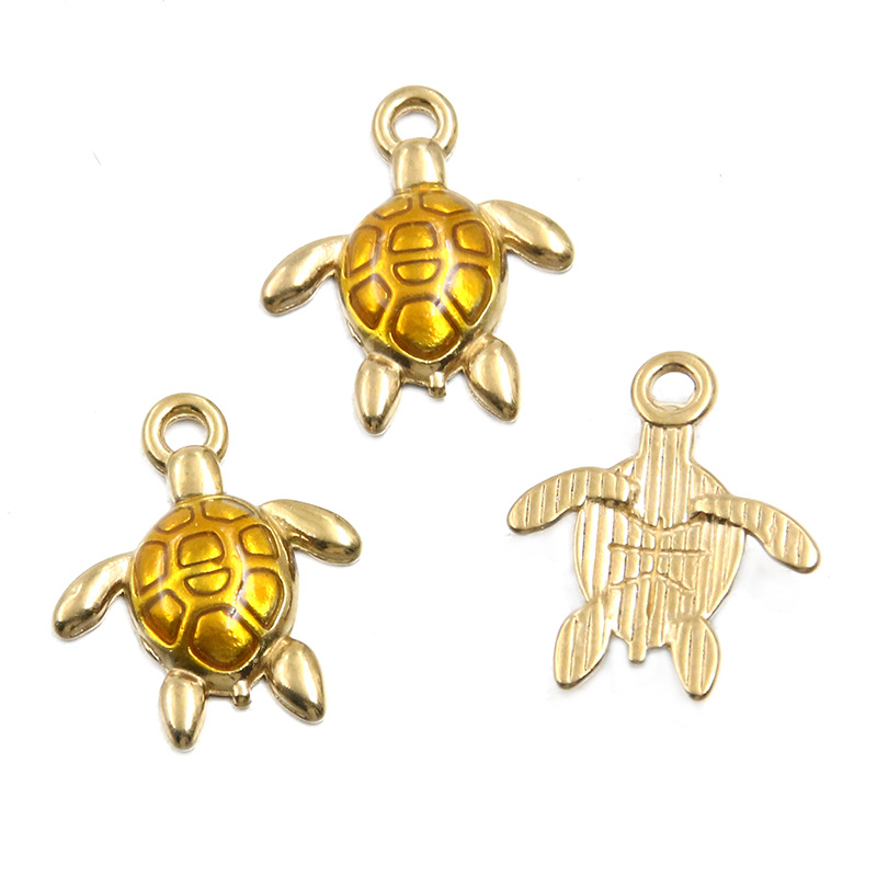 2:Yellow turtle 18X21mm