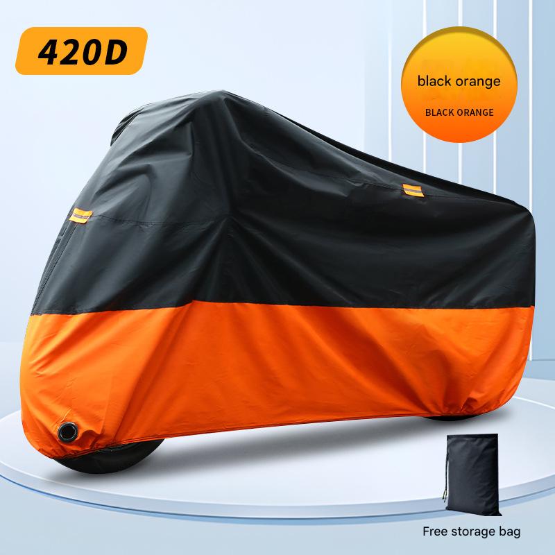 420D extra thick black and orange