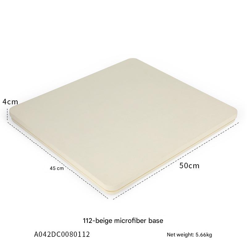 112-off-white microfiber base plate 50 × 45 × 4c