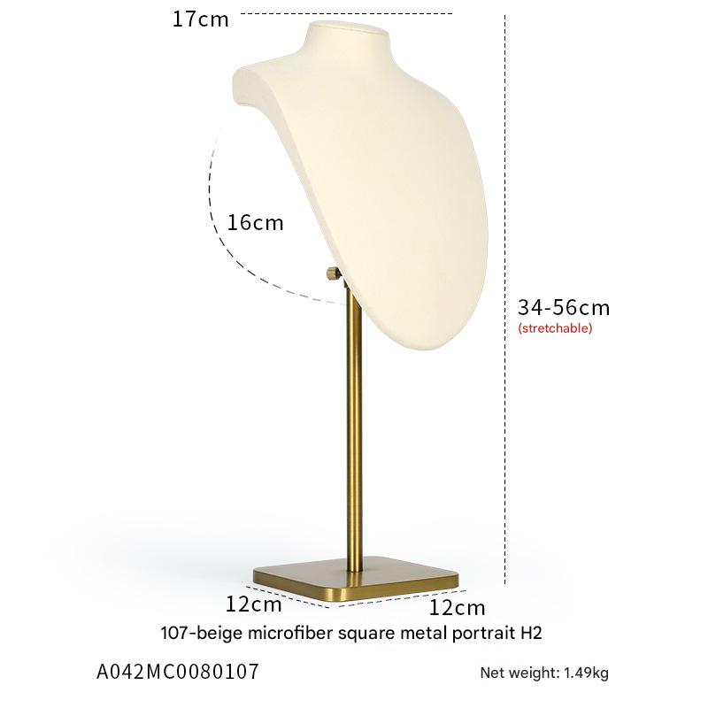 3:107-White ultra-fiber square metal figure H2 12 × 12 × 34~56cm