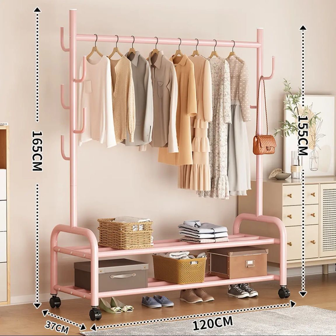 Bold 25 pipe diameter-double layer 120CM-pink