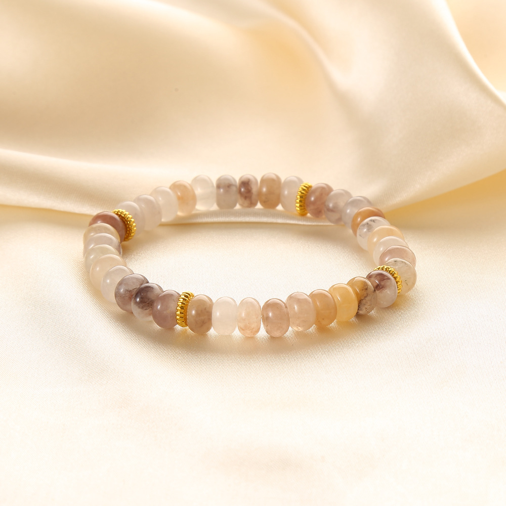 1:Violet abacus bead bracelet