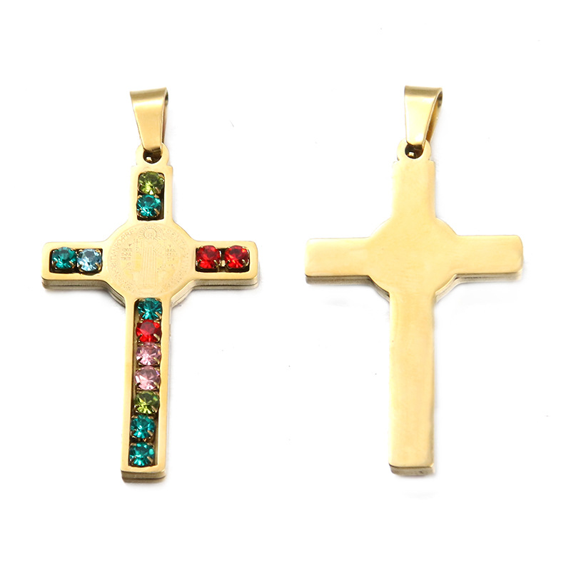 8:Colored rhinestone No. 2 cross 22X44mm