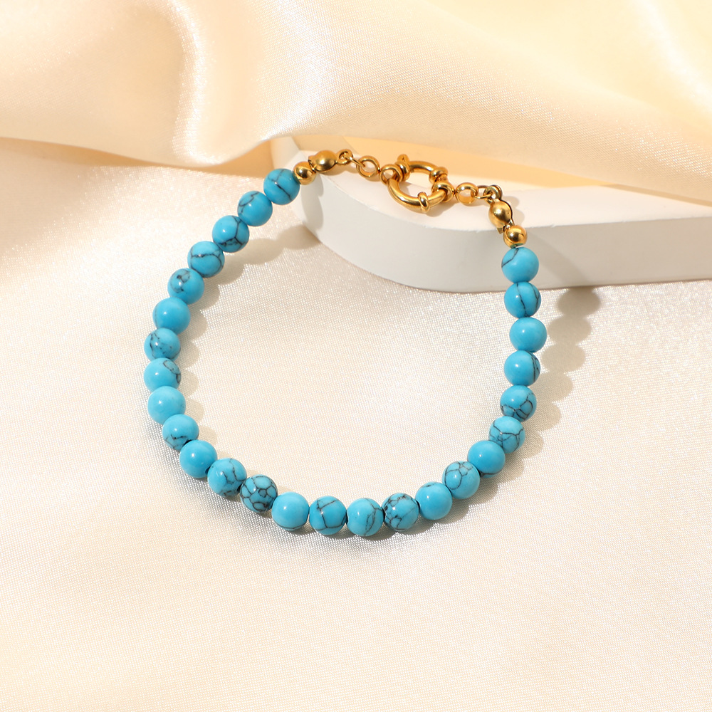 3:Blue turquoise (synthetic stone)