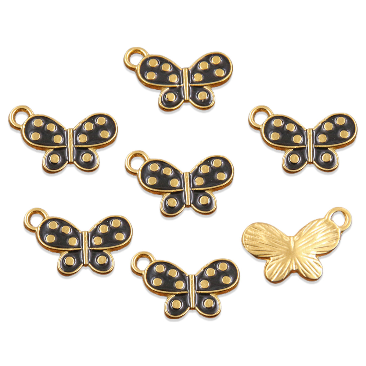 23:No. 5 black butterfly 13x19mm