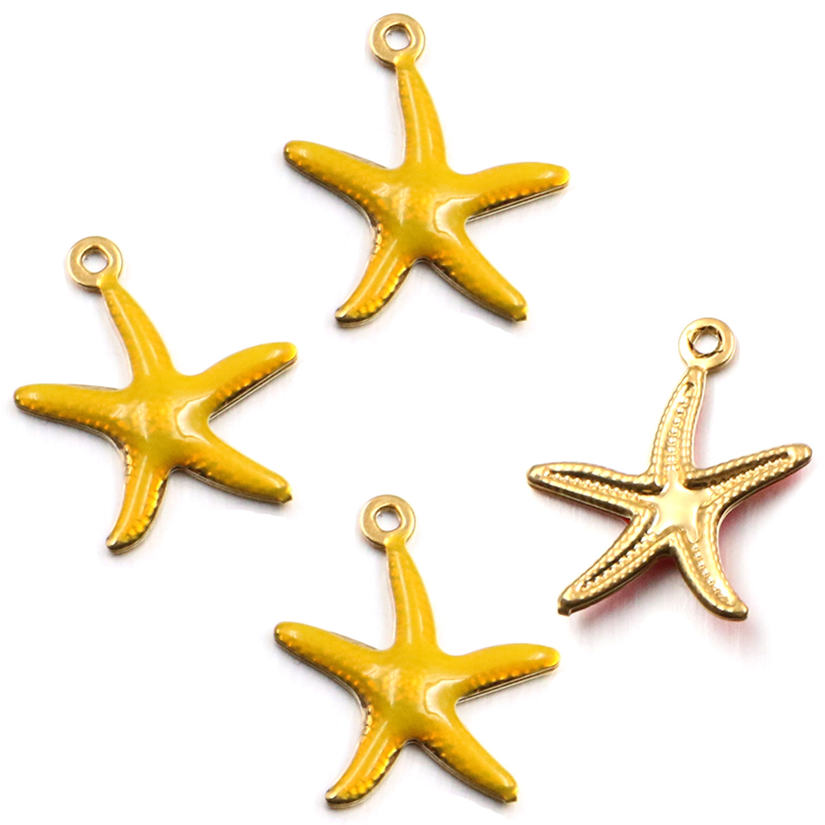 8:Starfish yellow 15x17mm