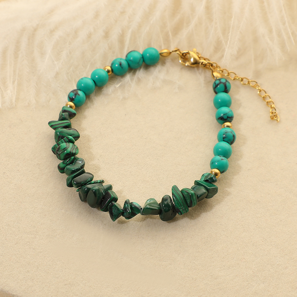 5:Green peacock gravel + turquoise