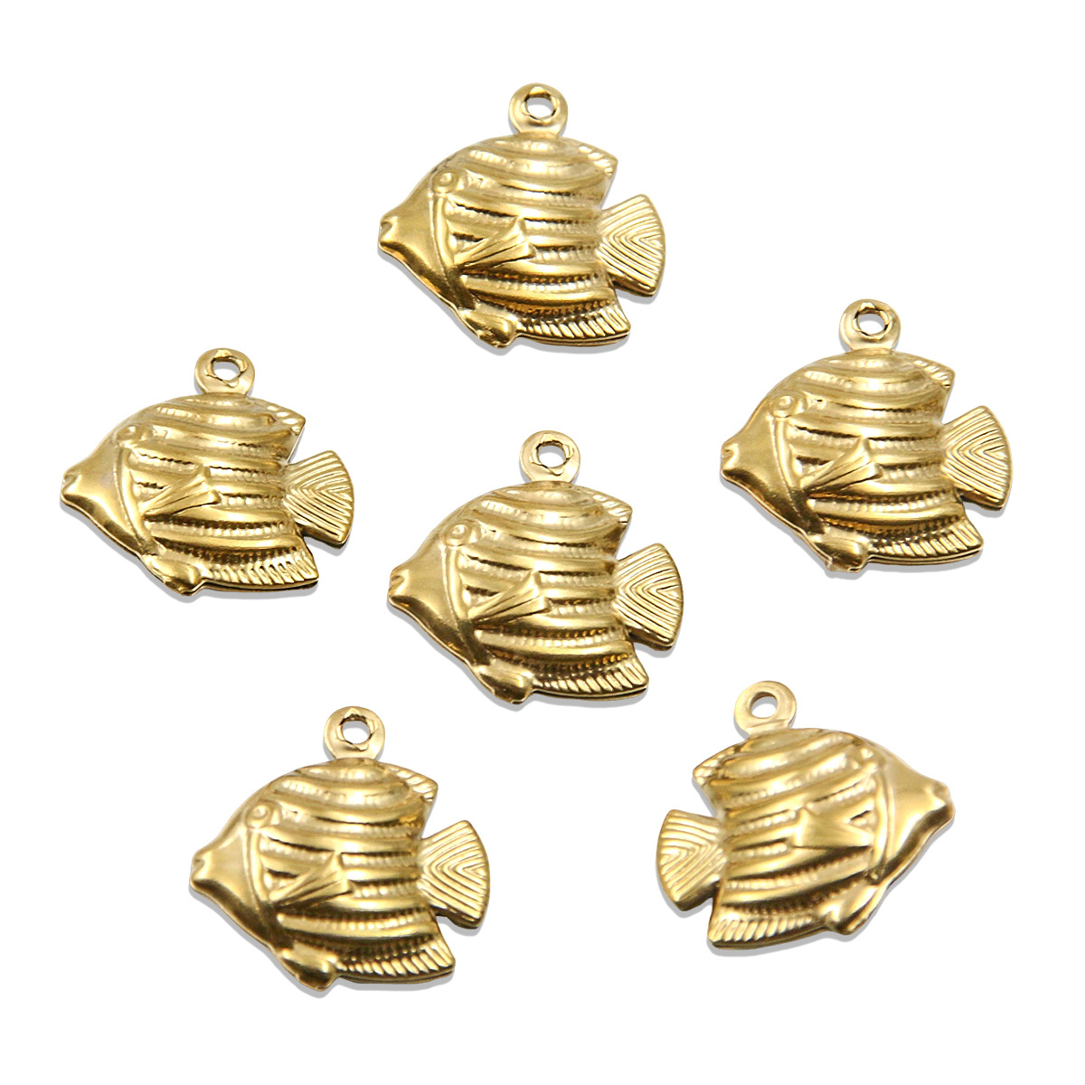 8:Golden fish 17x17mm