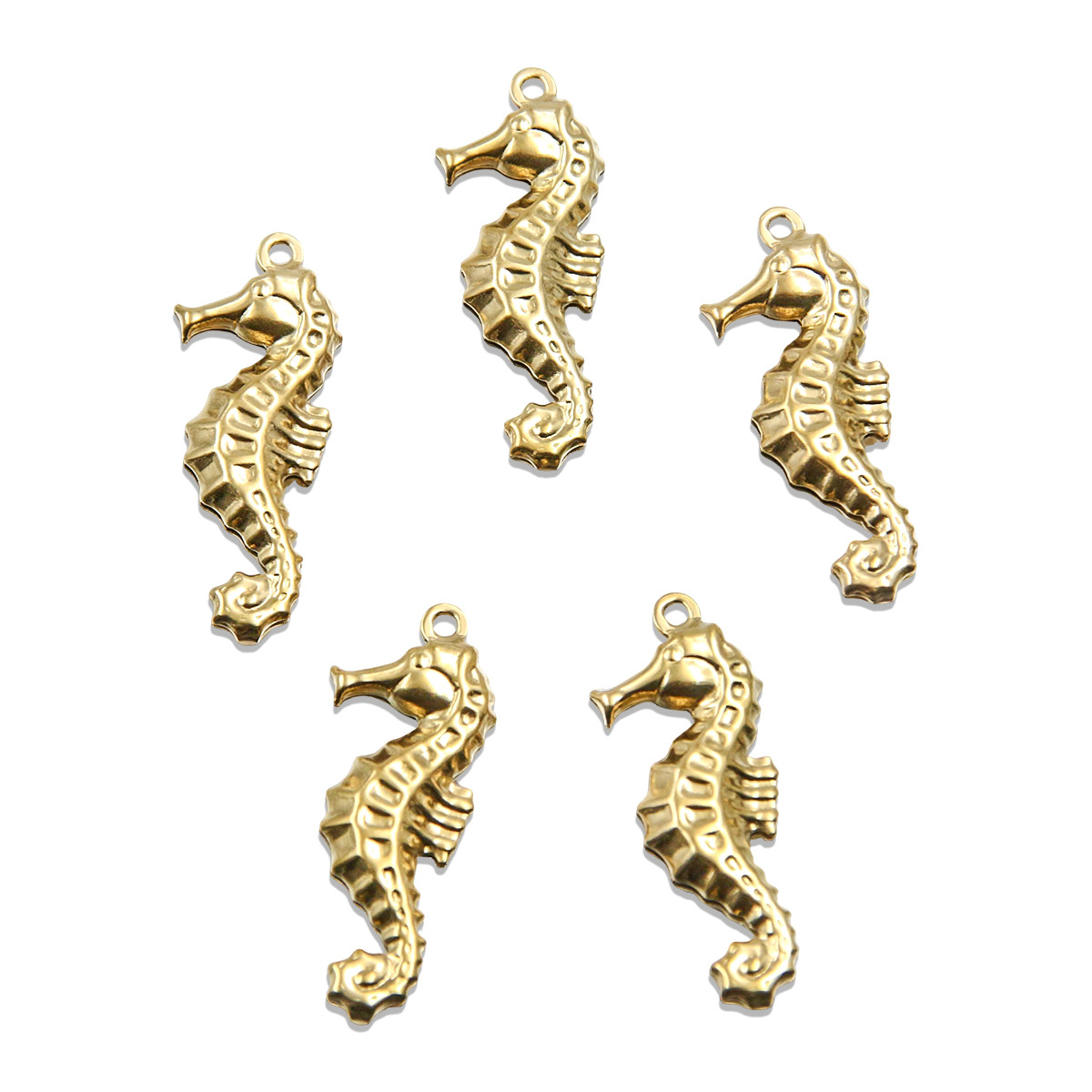 10:Gold seahorse 10x26mm