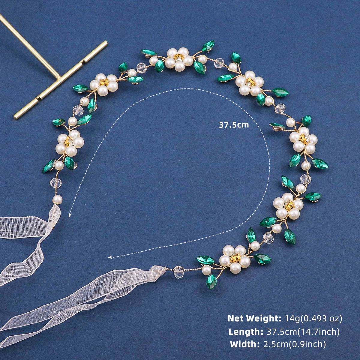 4:4- Green diamond gold wire