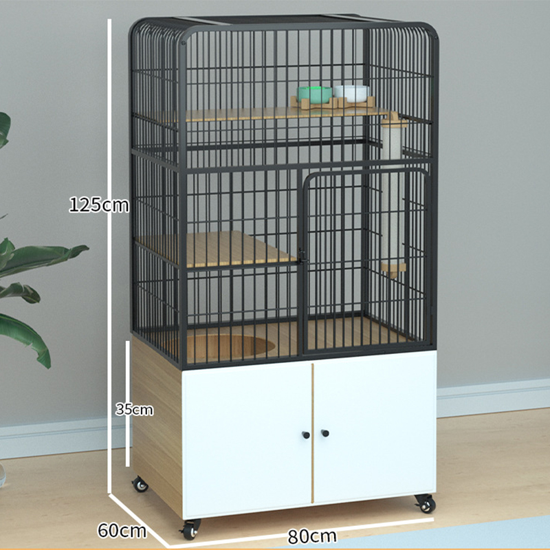 Small black [80*60*125] Cat Cabinet