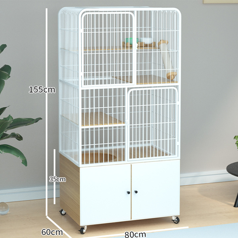 Large White [80*60*155] Cat Cabinet