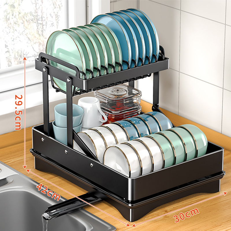 Black * folding dish rack * main rack