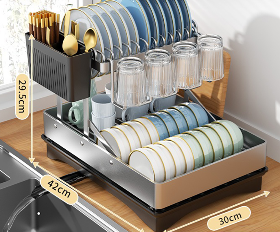 Stainless steel * folding dish rack * main rack   cup rack   chopsticks tube   chopping board rack