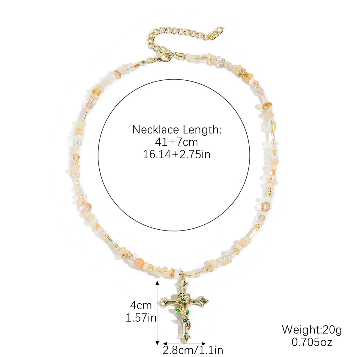 1:N2501-5 orange rice beads