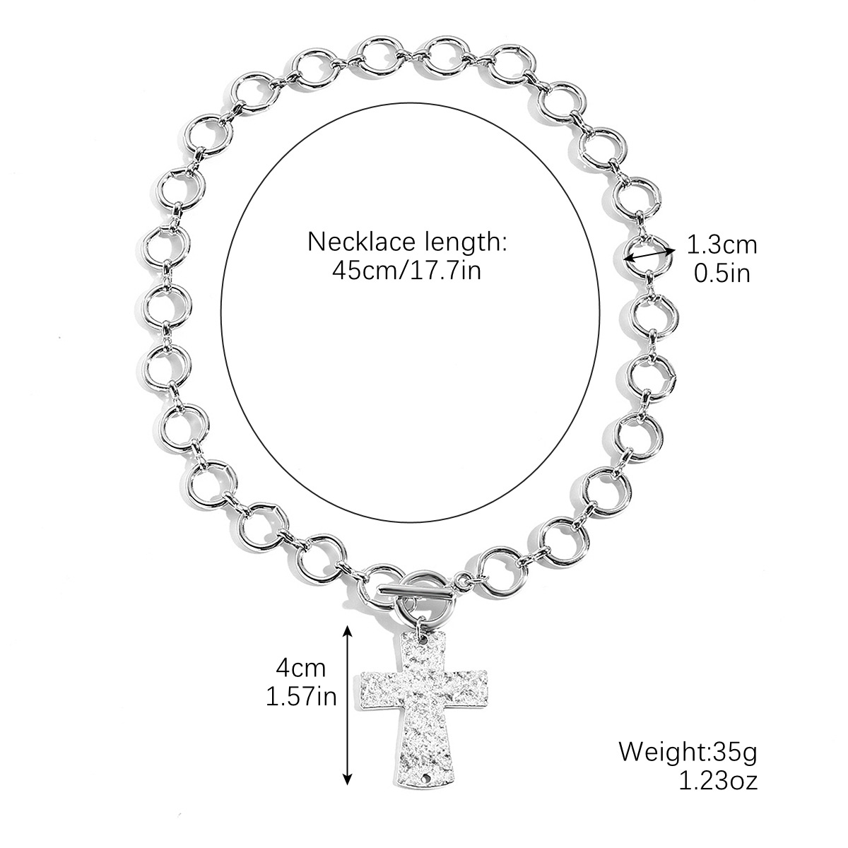 3:N2409-24 round chain cross