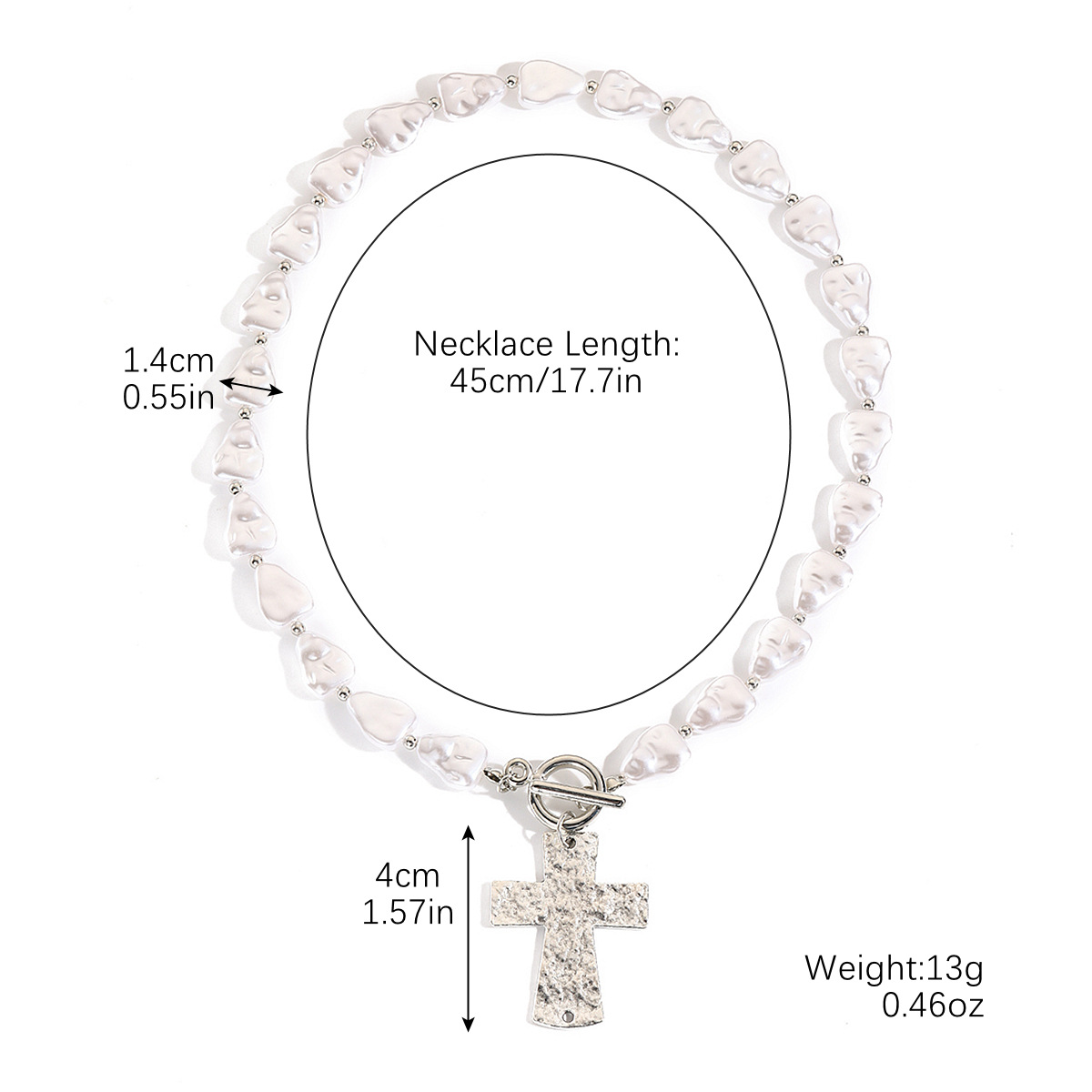 4:N2410-4 love pearl cross