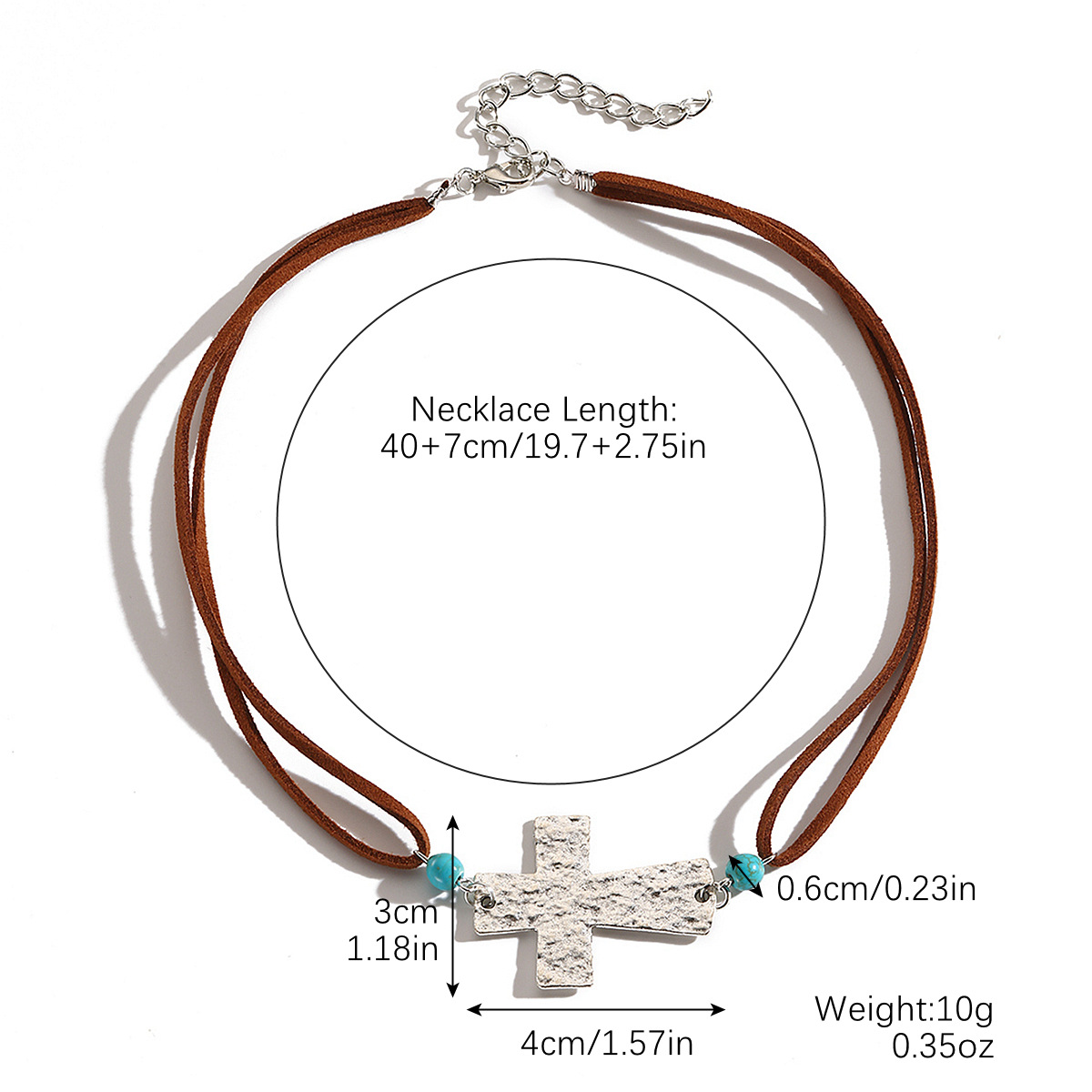 5:N2408-10 brown cross