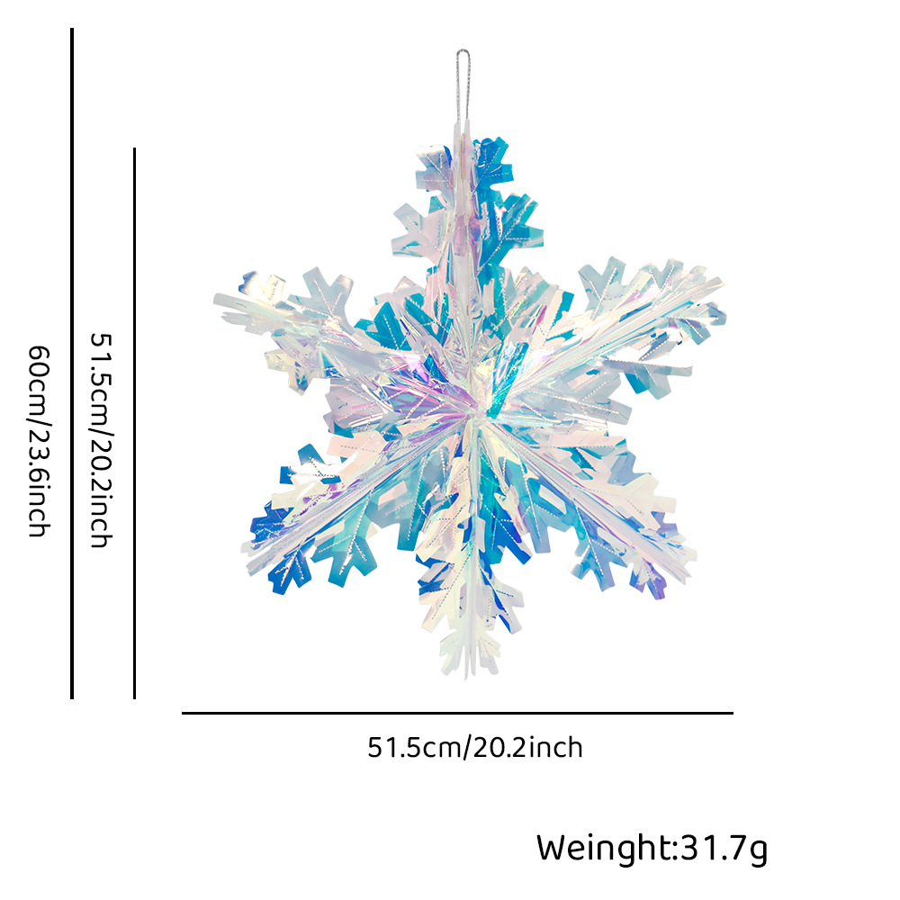 Snowflake six-pointed star (28*17cm)