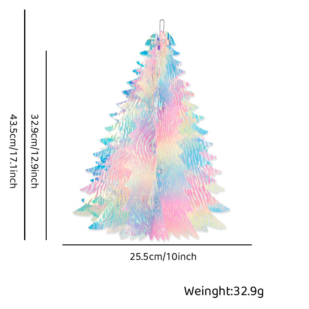 Color printed fantasy Christmas tree