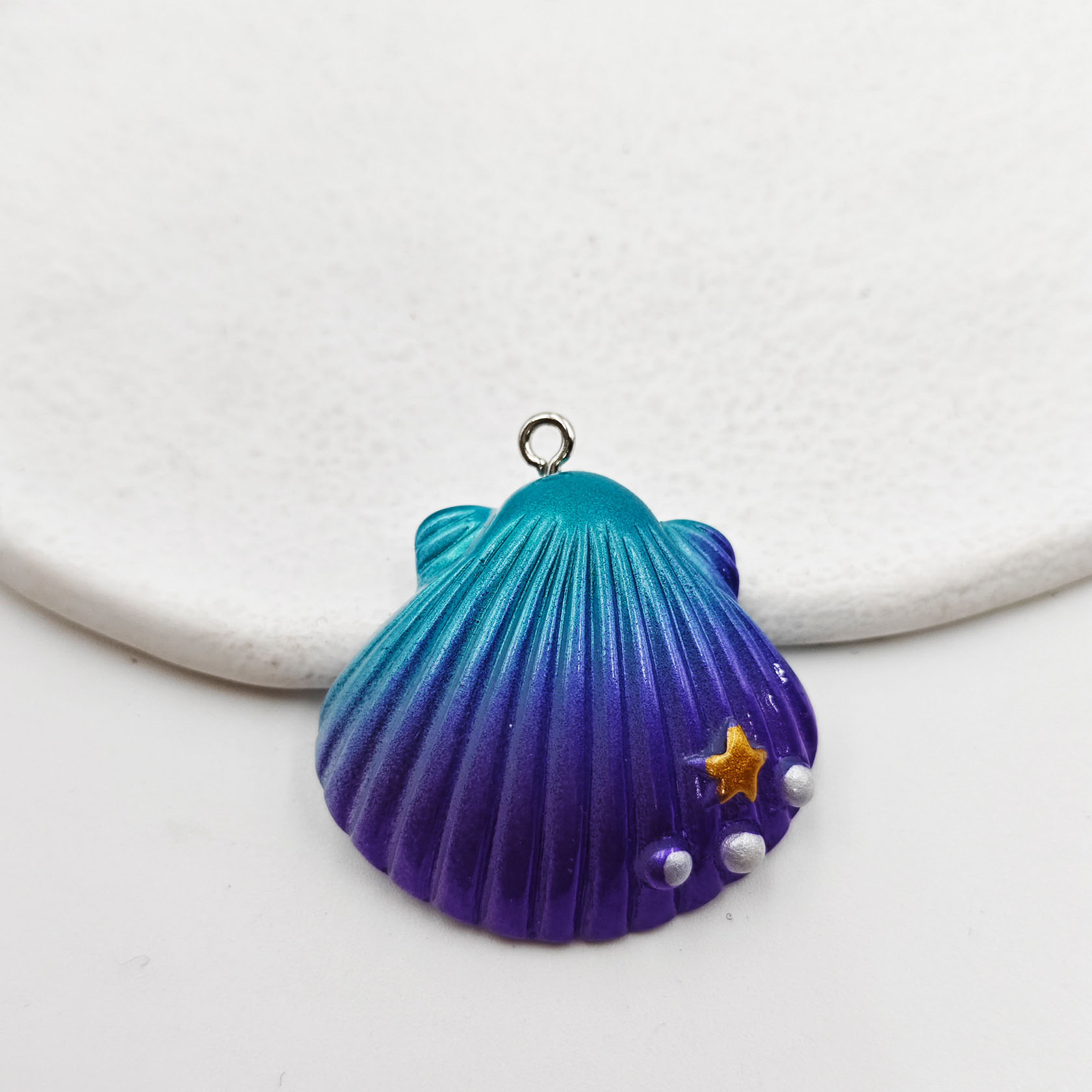 shell purple Large 35*38mm