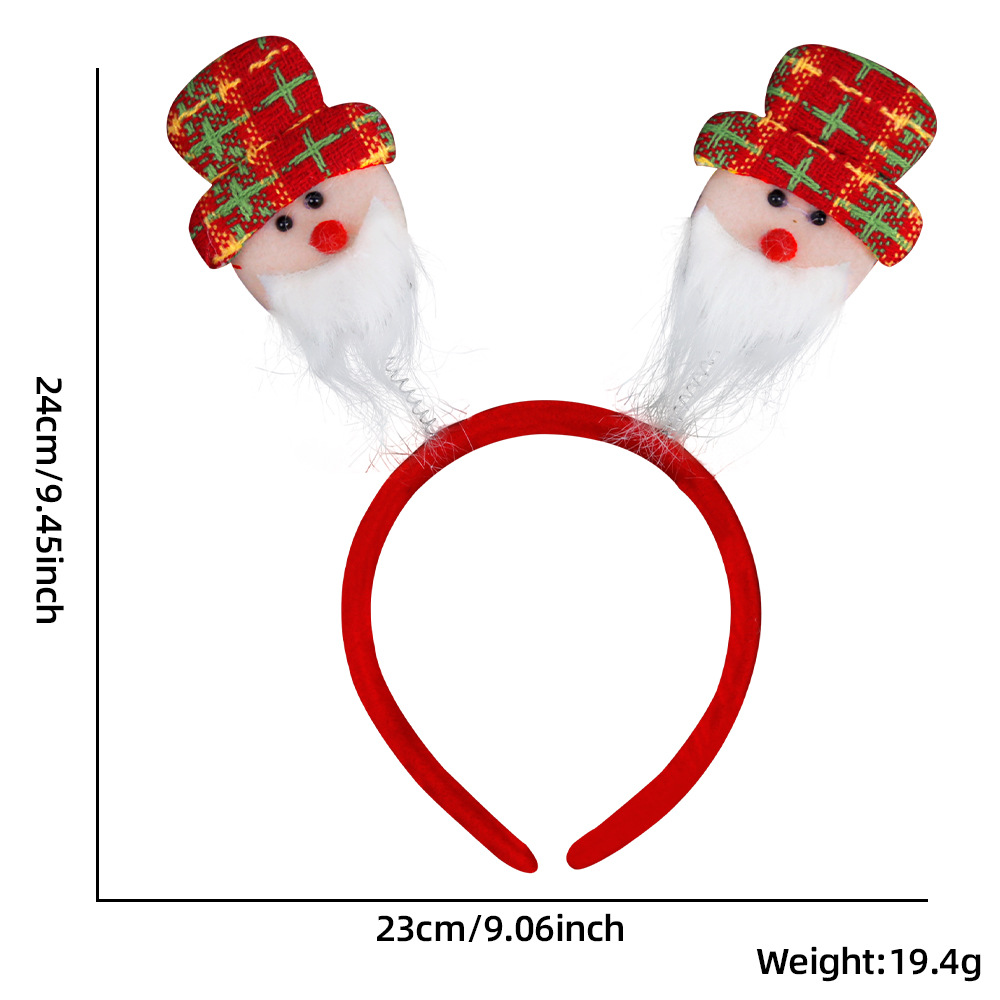 Red and green hat beard for the elderly