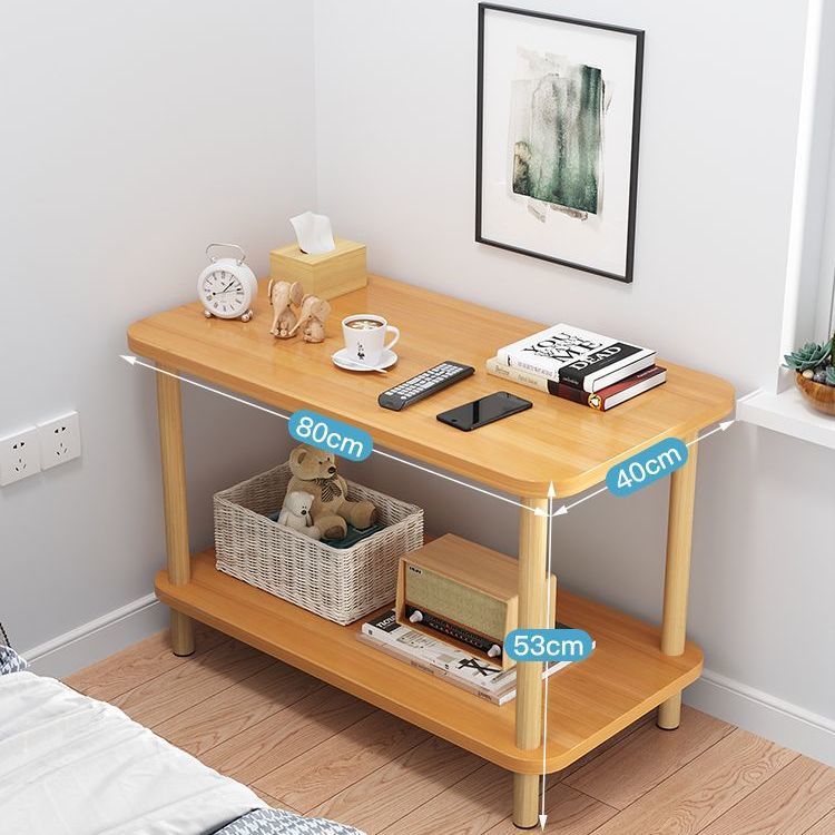 Walnut color double layer 80*40*53cm