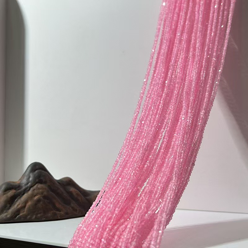 Pink cat eye 2mm about 170~180 pieces