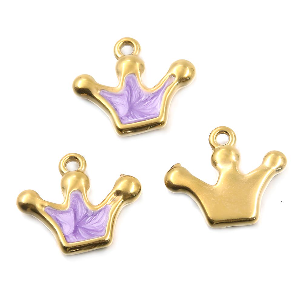 purple crown 14X16mm