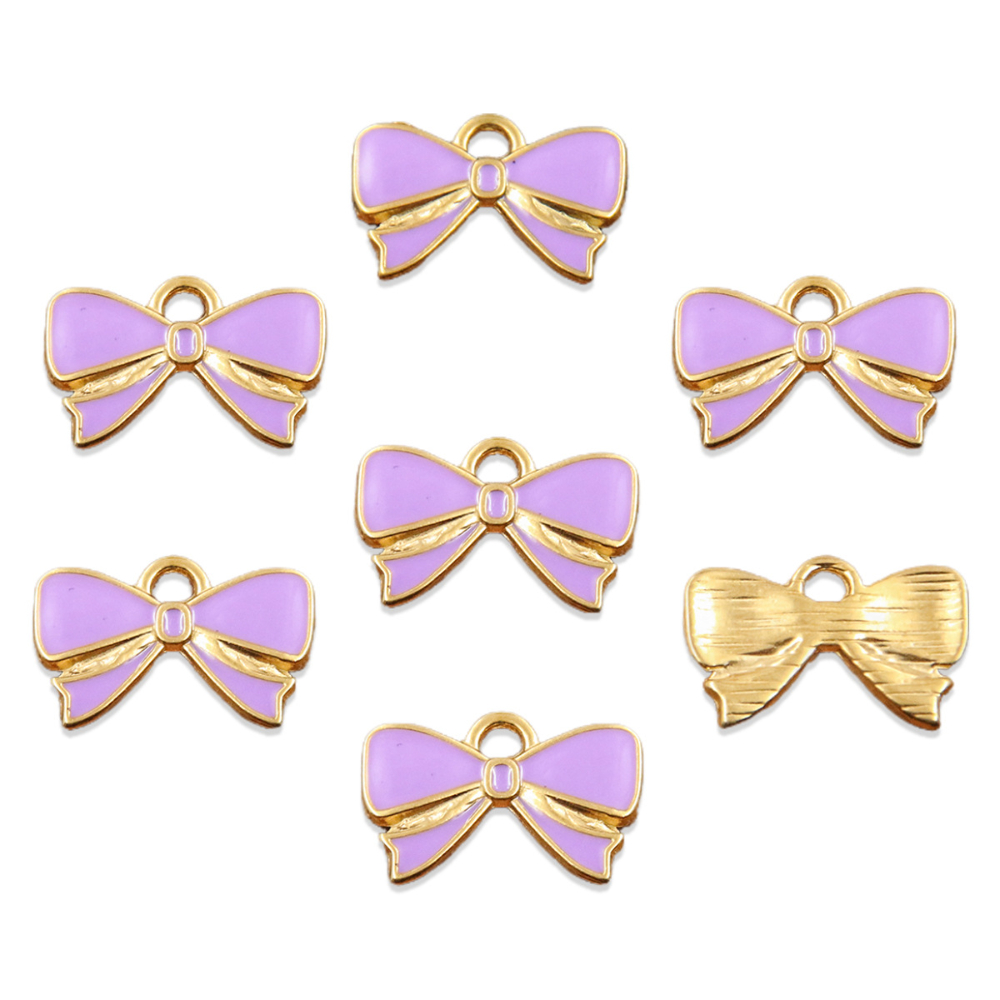 No. 4 purple bow 12X19mm