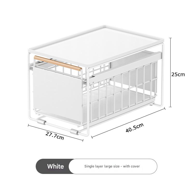 Large with lid-White-wooden stick