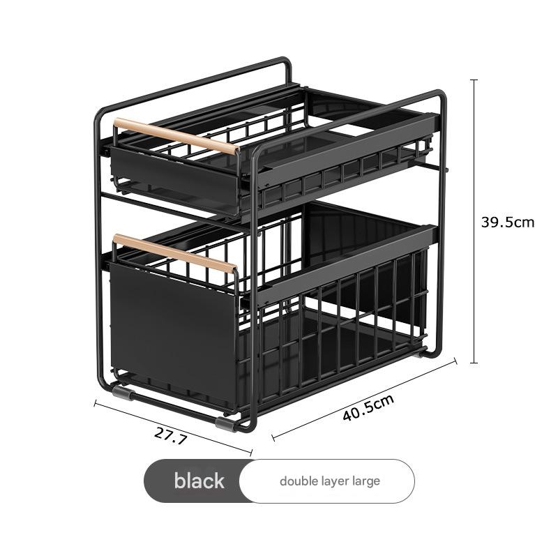 Double-layer large-Black-wooden stick