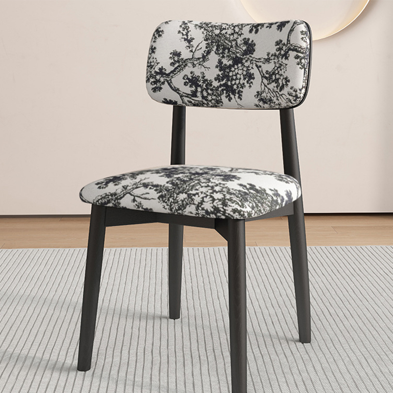 Black   floral cloth