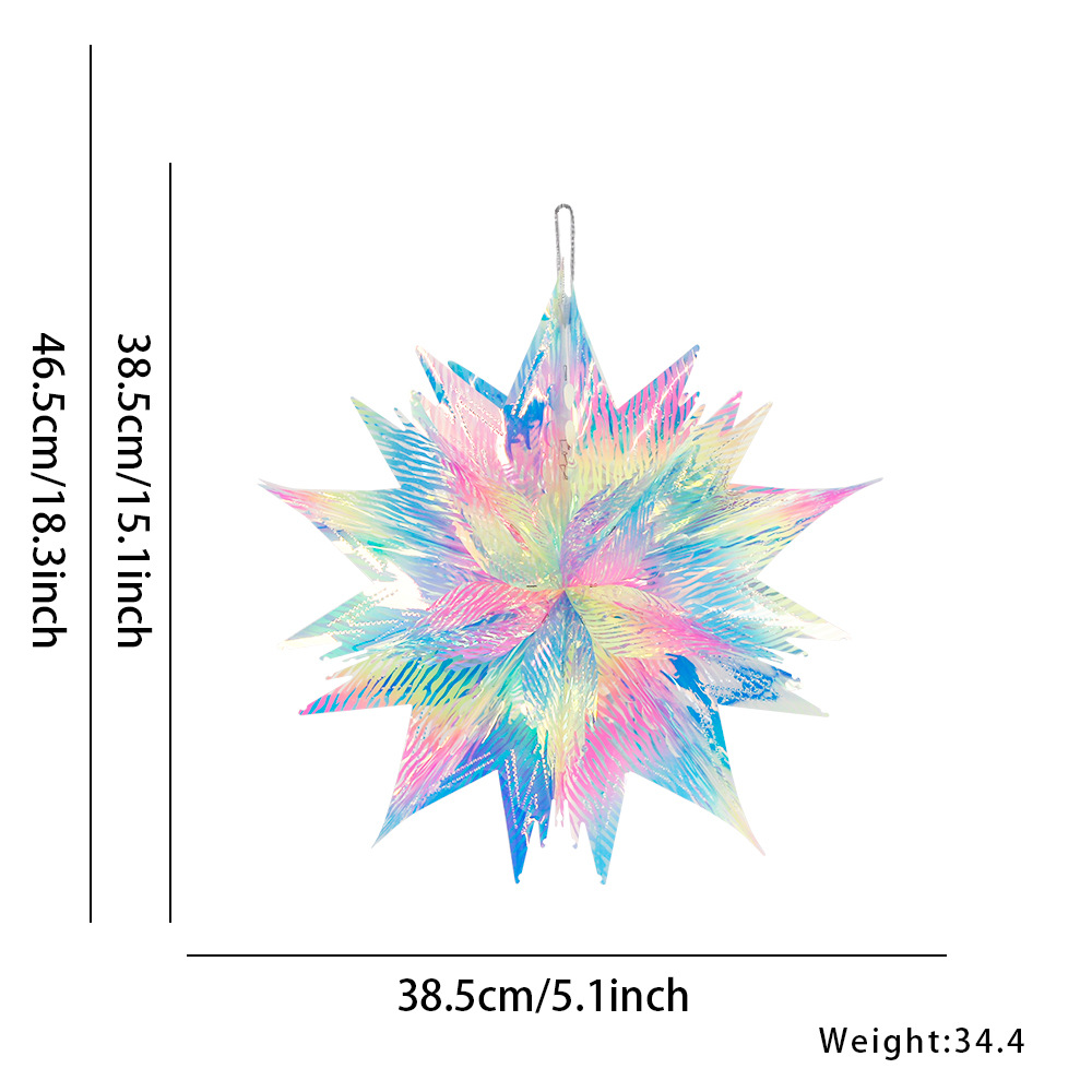 Color printing magic mountain star (21*21cm)