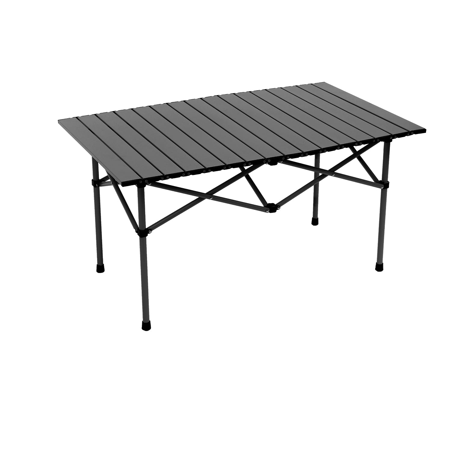 Frosted black 120cm extended table