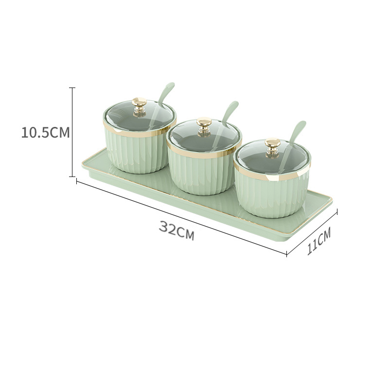 light green three compartment