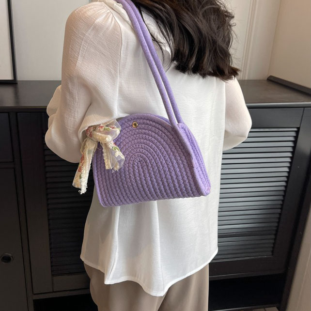 Purple   ribbon scarf