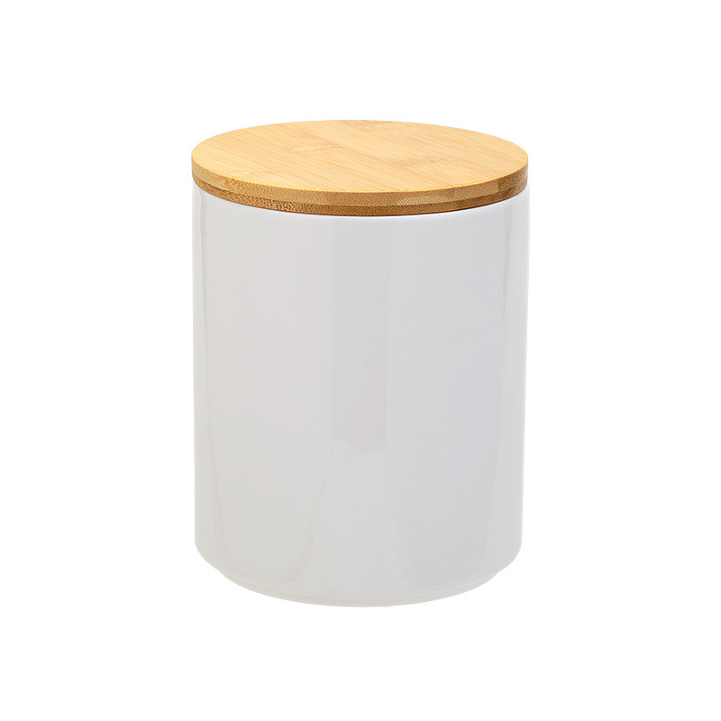 White-bamboo cover (14*14 * 17.5cm)(1900ML)