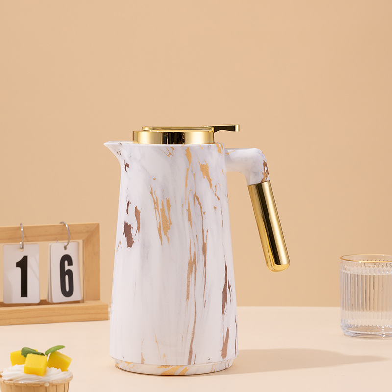 White marble gold handle