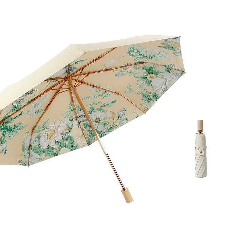 Gold rod color glue peony-three fold 8 bone