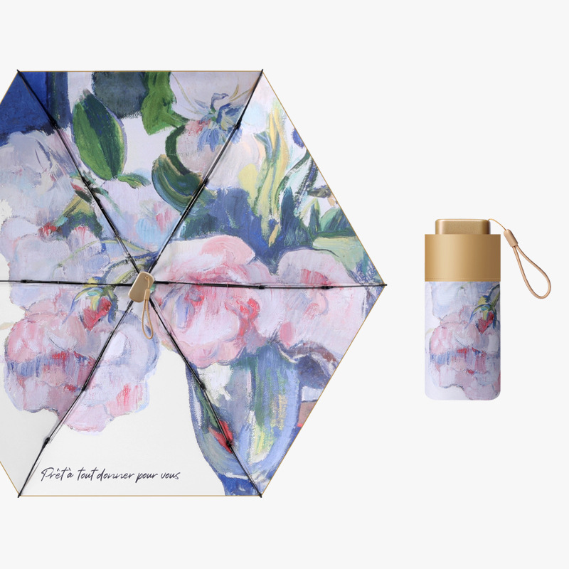 Six fold gold glue-white rose