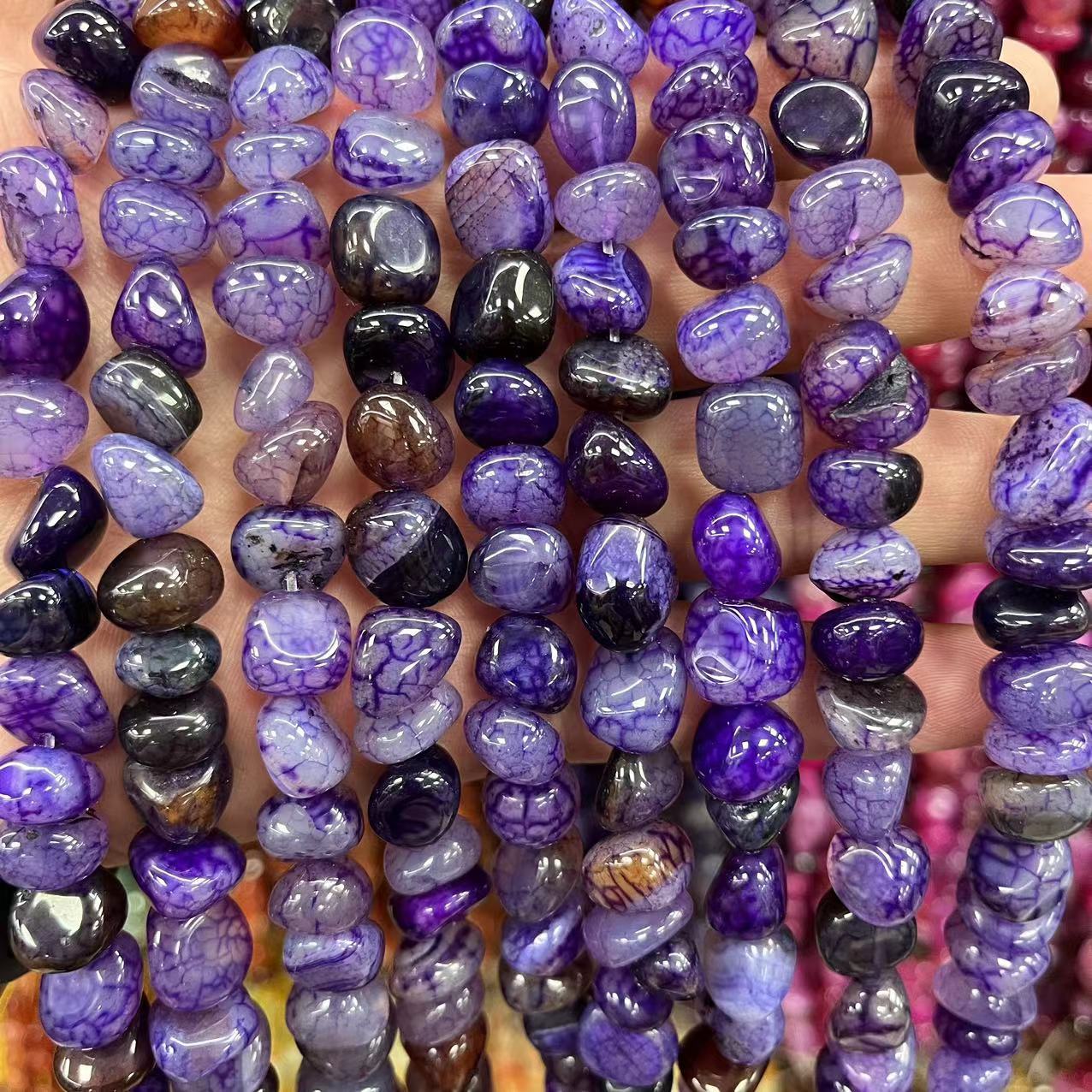 Striped purple agate