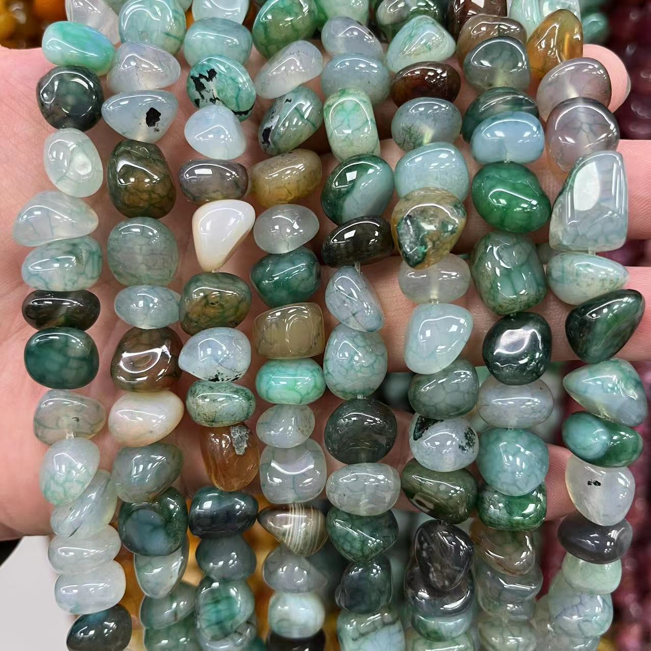 Light green striped agate