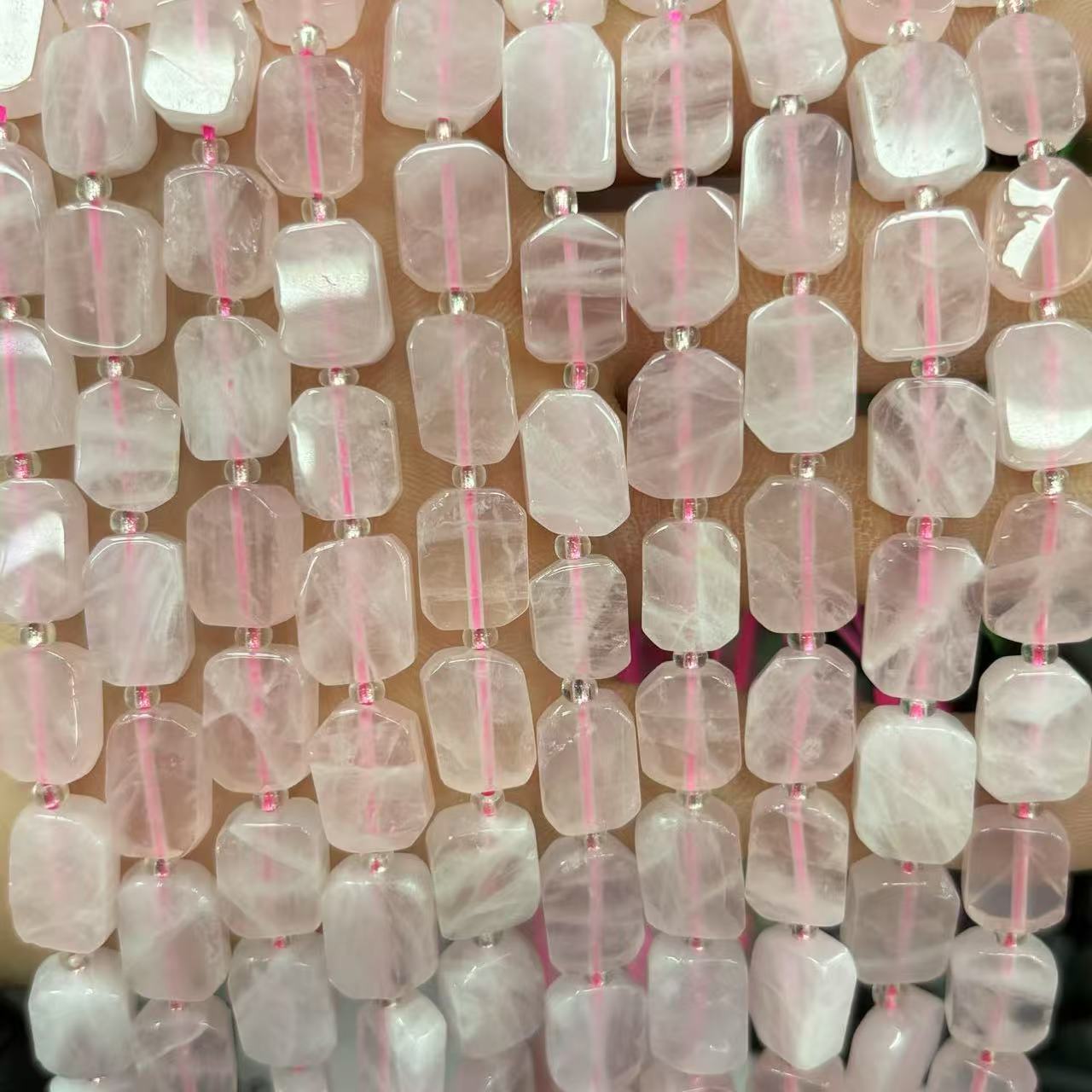 Rose quartz 8x12mm (about 28 pieces)