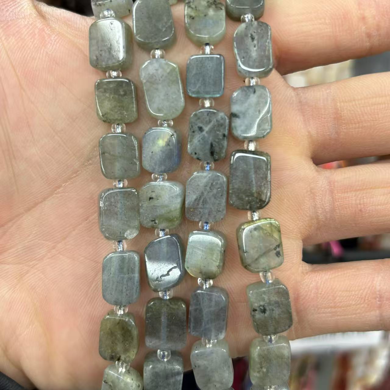 Glitter stone 8x12mm (about 28 pieces)