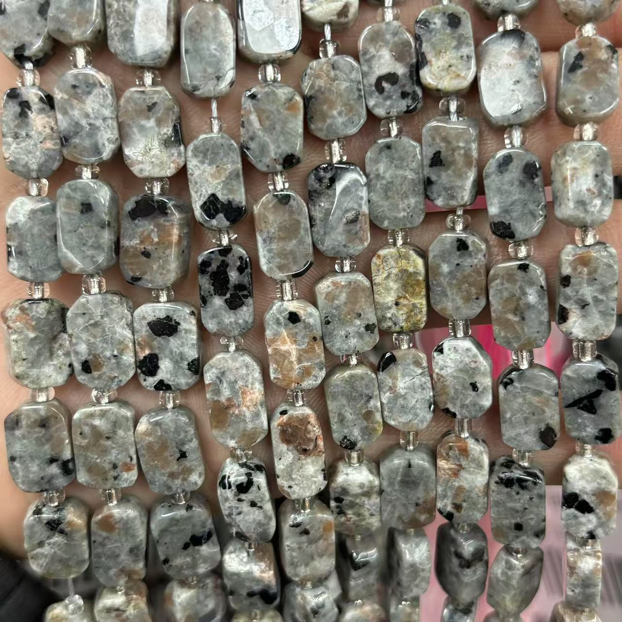 Flame stone 8x12mm (about 28 pieces)