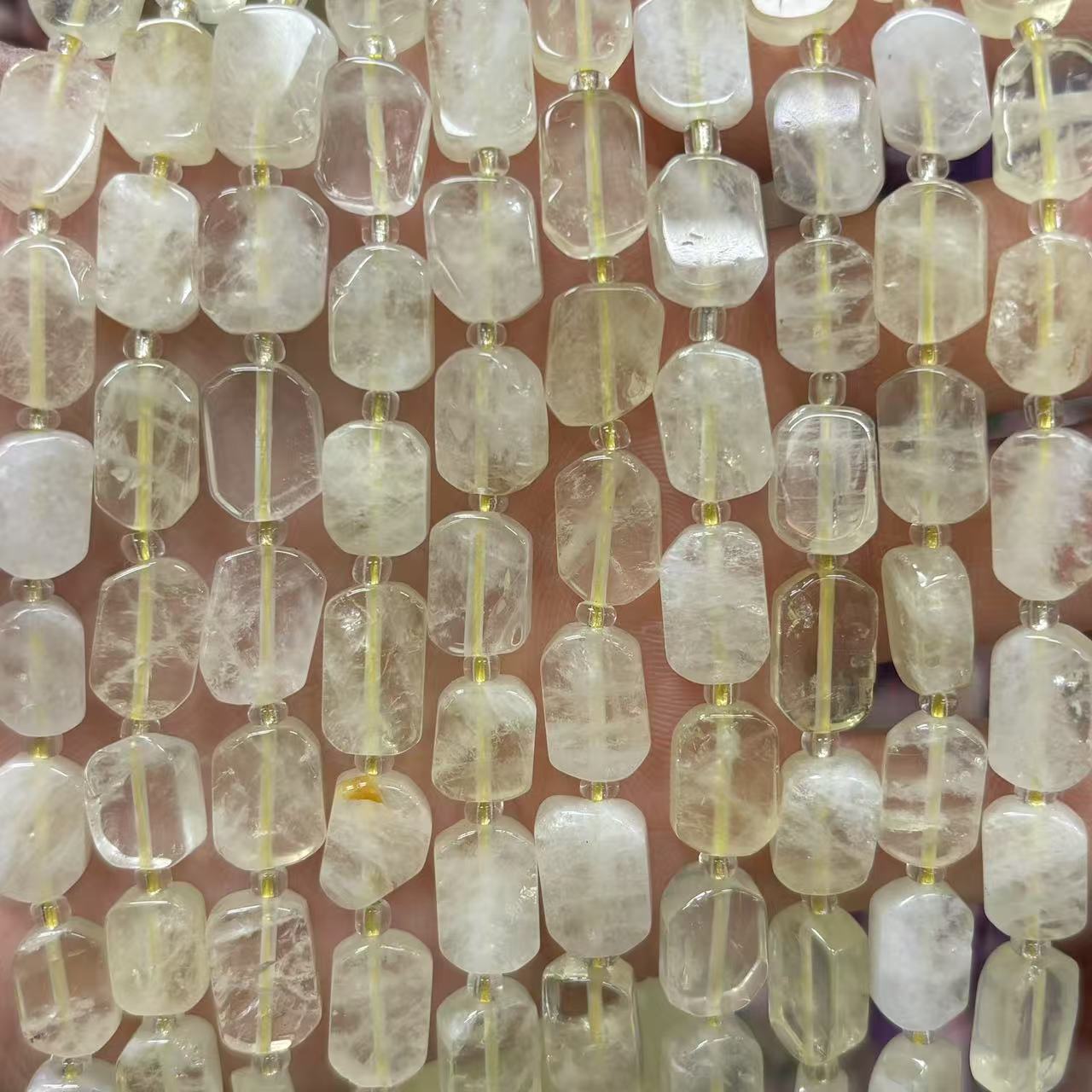 Lemon crystal 8x12mm (about 28 pieces)