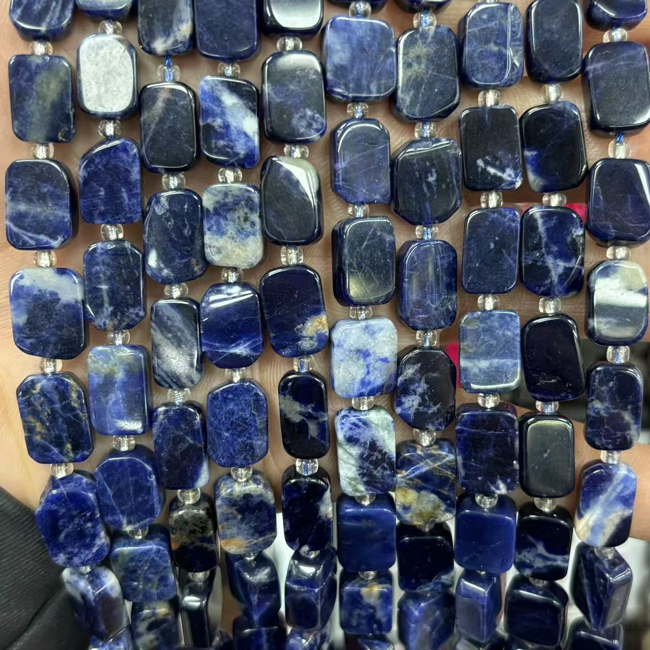 Blue stone 8x12mm (about 28 pieces)